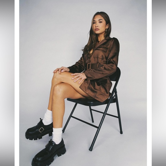 Lioness Steinway Mini Dress Chocolate - Picture 2 of 4